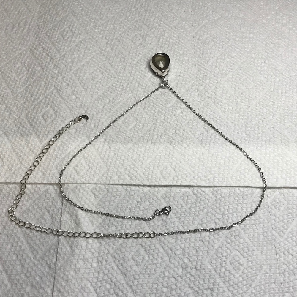 Peaky Blinders Grace Shelby Teardrop Sapphire Necklace, Handmade Replica - Picture 12 of 15